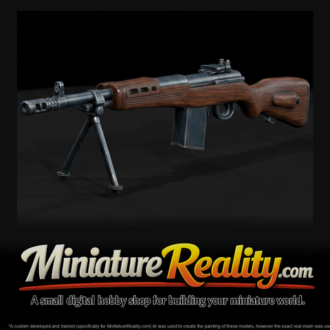 AVS-36 Automatic Rifle miniature, three-quarter view