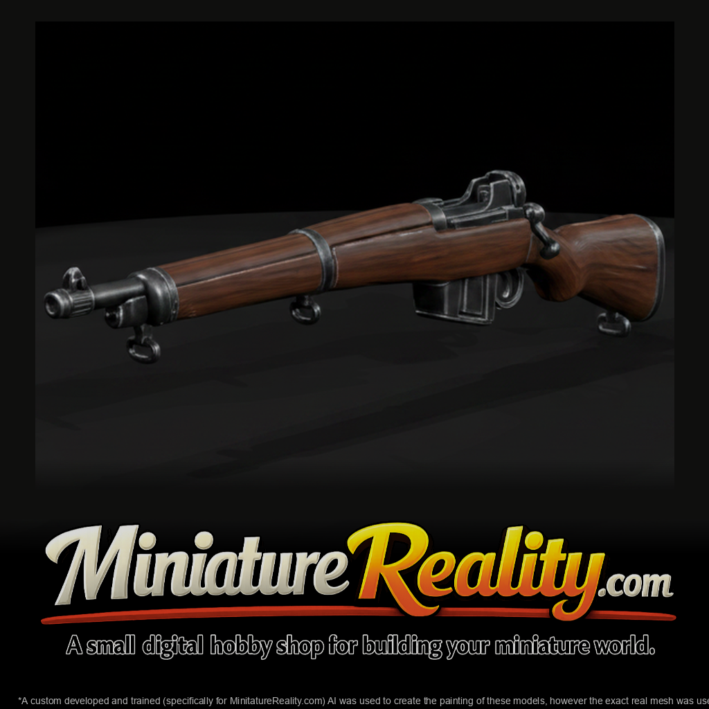 Pattern 1914 Enfield Rifle miniature, three-quarter view