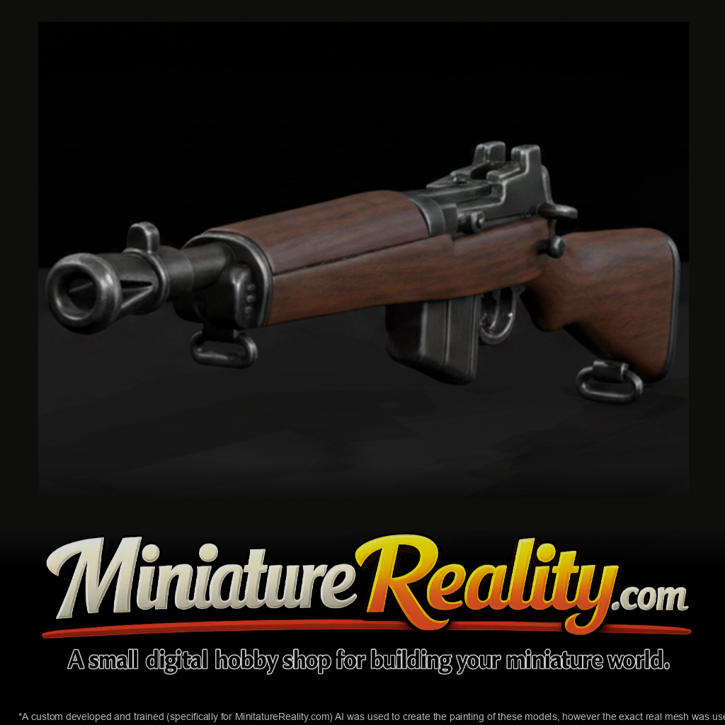 Lee Enfield No 5 Jungle Carbine miniature, three-quarter view