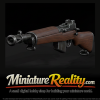 Lee Enfield No 5 Jungle Carbine miniature, three-quarter view — thumbnail 1
