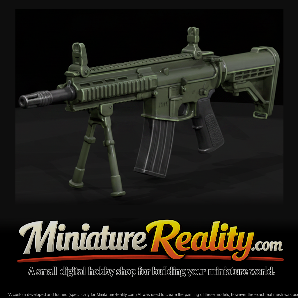 M27 Infantry Automatic Rifle miniature, three-quarter view