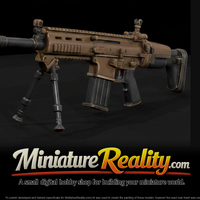 FN SCAR 20s miniature, three-quarter view — thumbnail 1