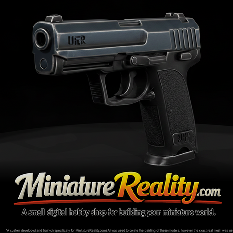 Heckler & Koch USP Pistol miniature, three-quarter view