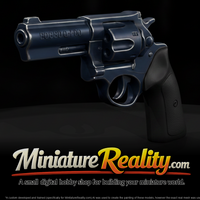 Double-Action Service Revolver miniature, three-quarter view — thumbnail 1