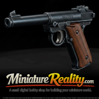 Ruger Mark Rimfire Target Pistol miniature, three-quarter view — thumbnail 1