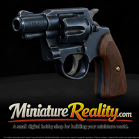 Snub-Nose Detective Revolver miniature, three-quarter view — thumbnail 1