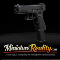 Glock 18 Automatic Pistol miniature, three-quarter view — thumbnail 1