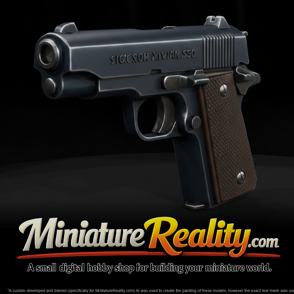 Colt Government 380 miniature, three-quarter view
