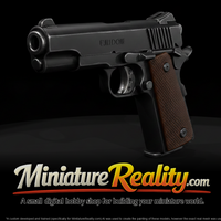 Kimber 1911 Custom miniature, three-quarter view — thumbnail 1