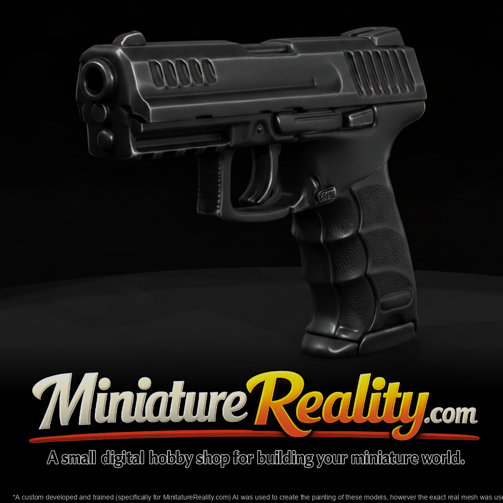 HK Service Pistol miniature, three-quarter view