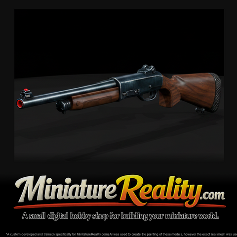 Benelli Semi-Auto Shotgun miniature, three-quarter view