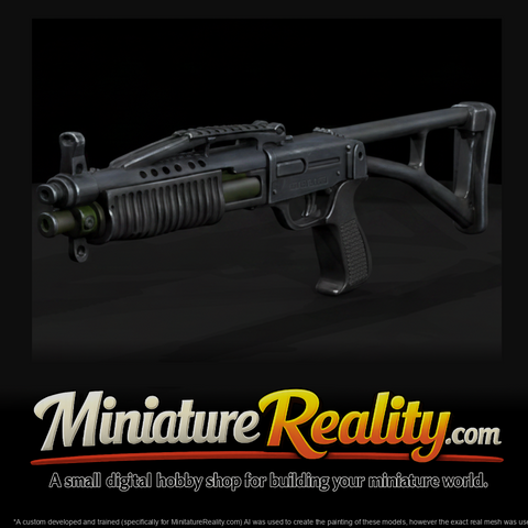 SPAS-12 Combat Shotgun miniature, three-quarter view