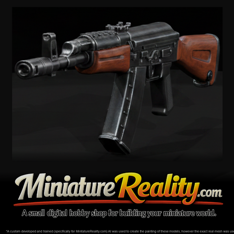 Saiga-12 Combat Shotgun miniature, three-quarter view