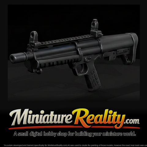 Kel-Tec KSG Bullpup Shotgun miniature, three-quarter view