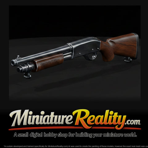 Winchester SXP Pump Shotgun miniature, three-quarter view