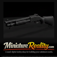 Mossberg 590a1 Pump Shotgun miniature, three-quarter view — thumbnail 1