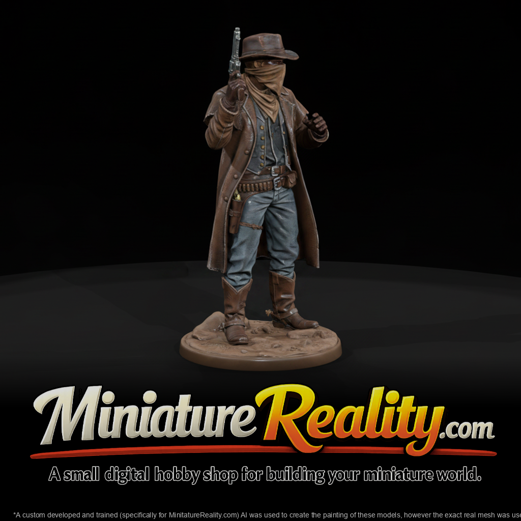 Villain Masked Bank Robber miniature, three-quarter view