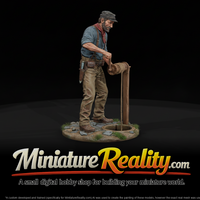 Old West Windlass Operator miniature, three-quarter view — thumbnail 1