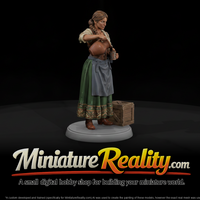 Old West Cantina Server miniature, three-quarter view — thumbnail 1