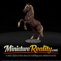 Animal Rearing Horse miniature, three-quarter view — thumbnail 1