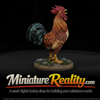 Animal Rooster miniature, three-quarter view — thumbnail 1