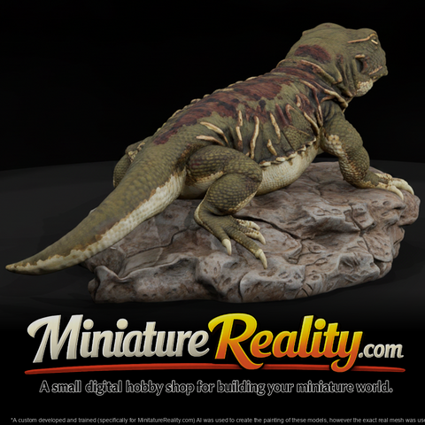 Animal Chuckwalla miniature, three-quarter view