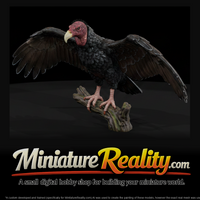Animal Turkey Vulture miniature, three-quarter view — thumbnail 1