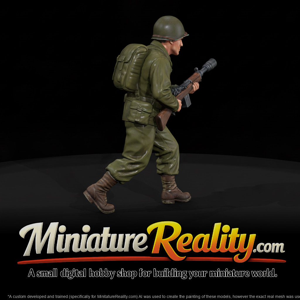 WW2 ARMY 003 wwii-u-s-army-grenadier-figure, three-quarter view