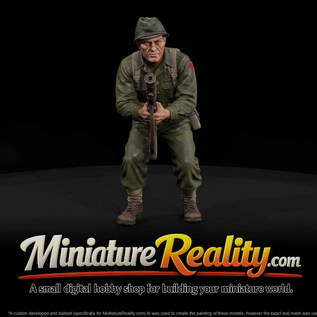 WW2 ARMY 067 wwii-u-s-army-grenadier-figure, three-quarter view