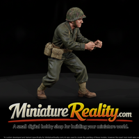 WW2 ARMY 088 wwii-u-s-army-artillery-crewman-figure, three-quarter view — thumbnail 1