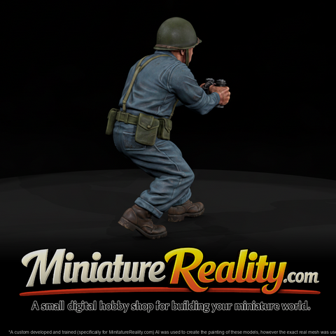 WW2 NAVY 018 wwii-u-s-navy-naval-gun-crewman-figure, three-quarter view