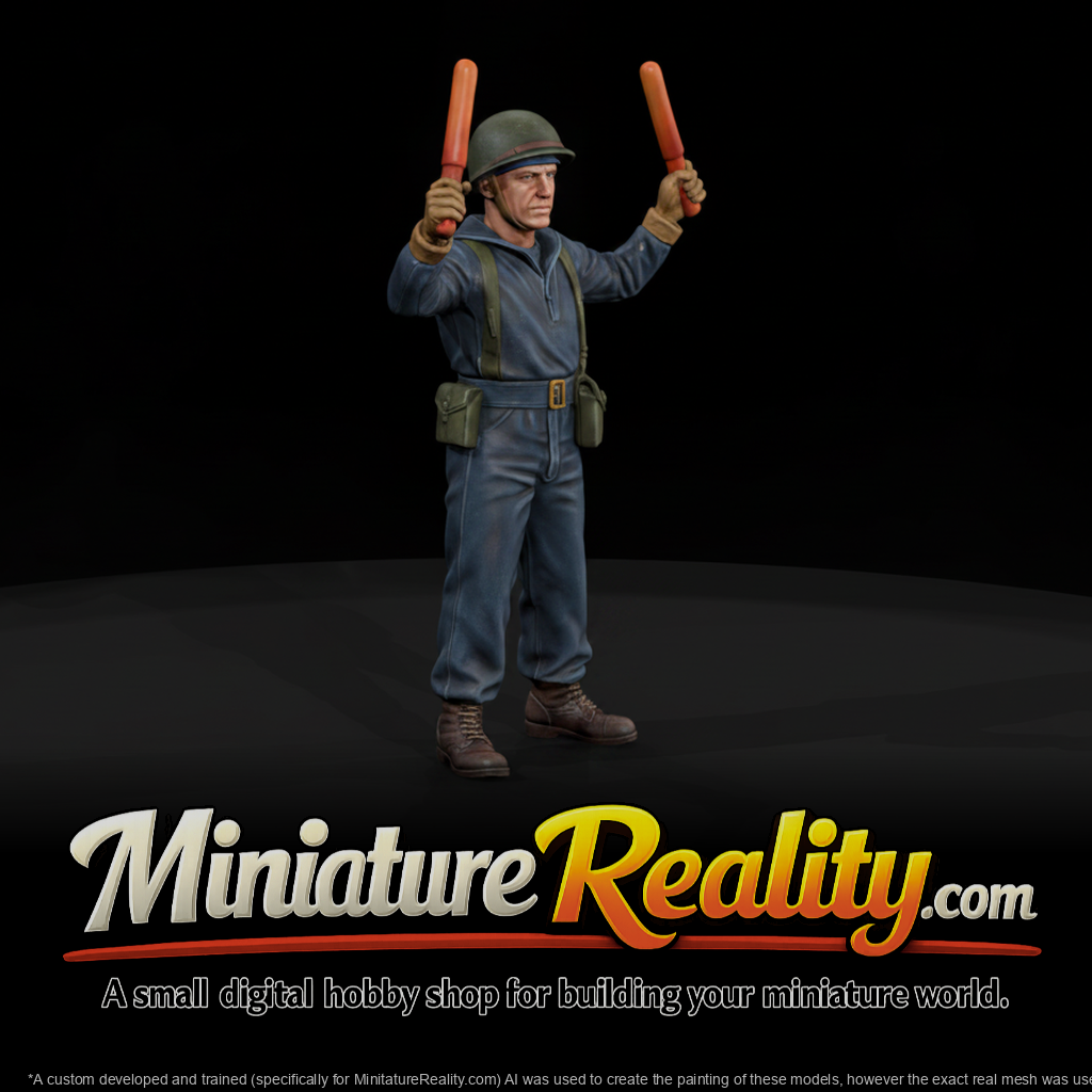WW2 NAVY 034 wwii-u-s-navy-flight-deck-director-figure, three-quarter view