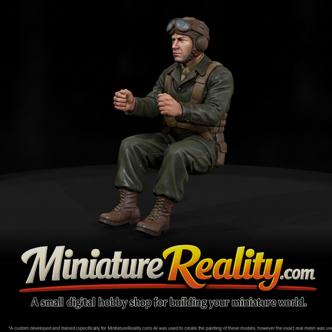 WW2 USAAF 018 wwii-u-s-army-air-forces-waist-gunner-crew-gunner-figure, three-quarter view