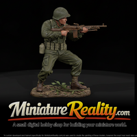 United States Army Bar Gunner miniature, three-quarter view — thumbnail 1