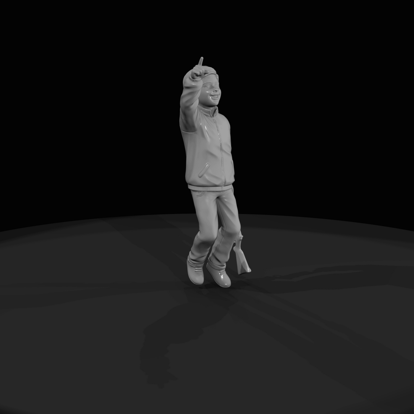 Hunter Figure (estimated) — Young Boy