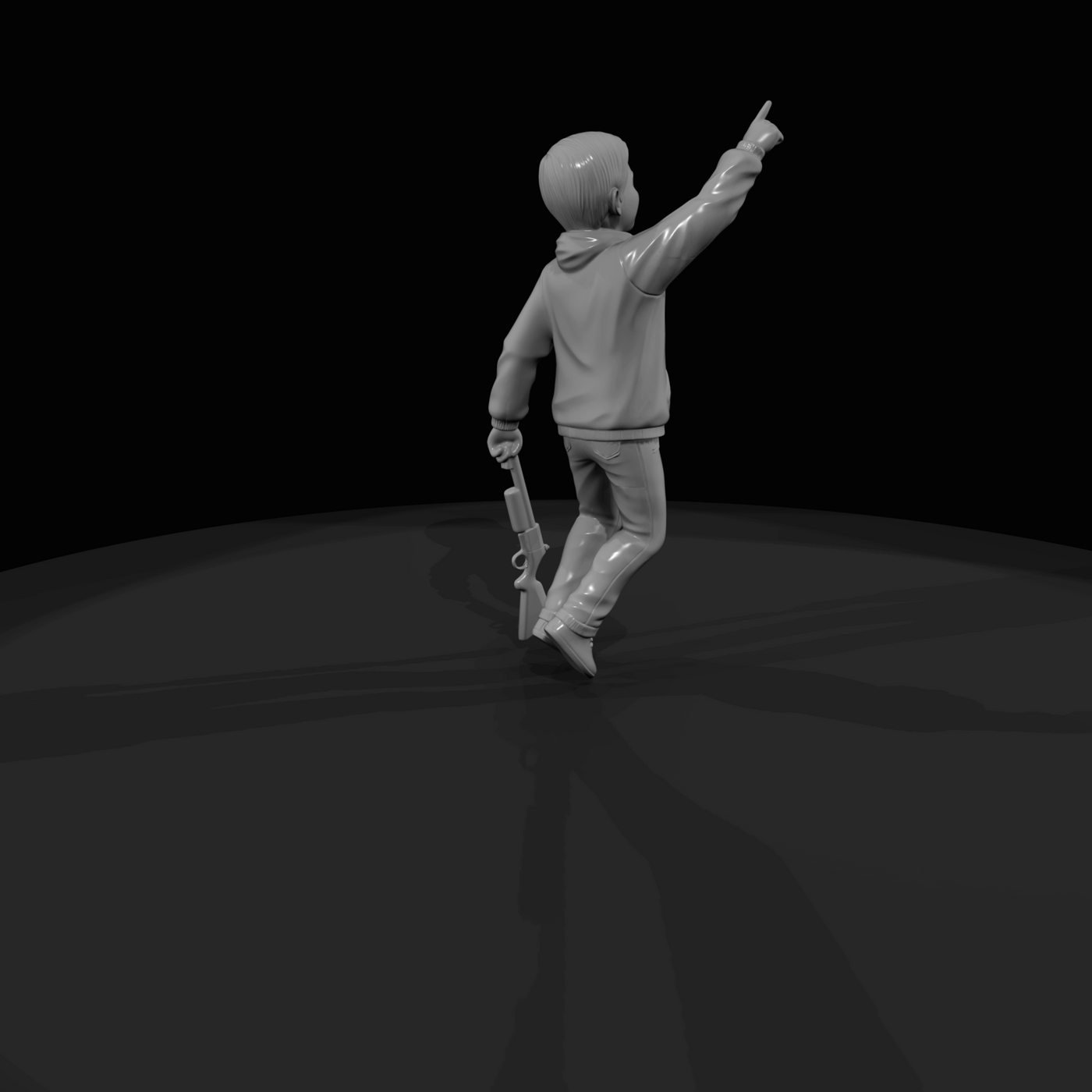 Hunter Figure (estimated) — Young Boy