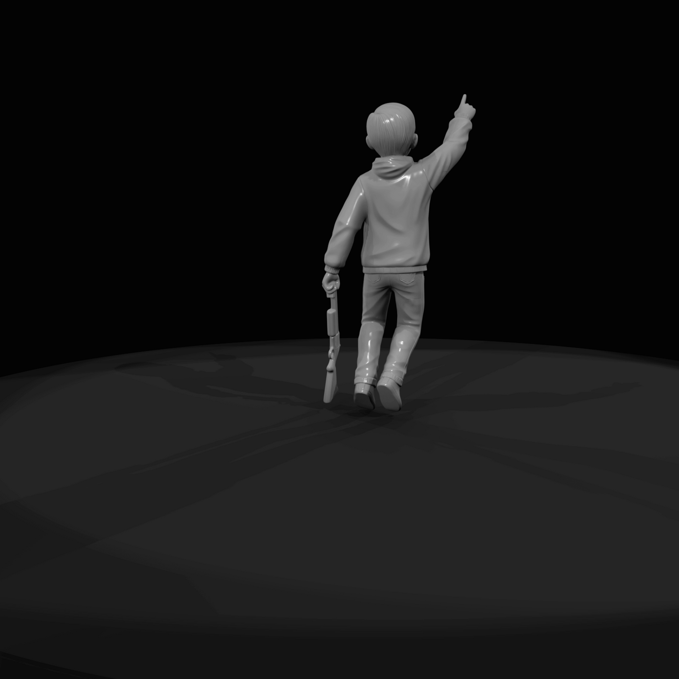 Hunter Figure (estimated) — Young Boy