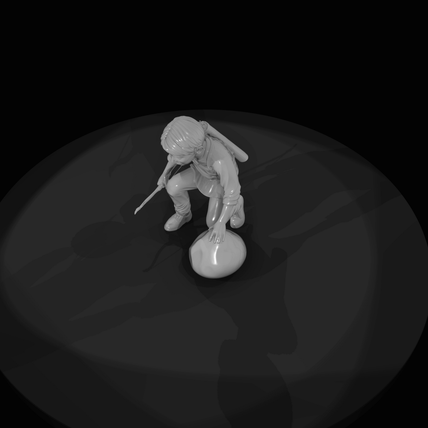 Hunter Figure (estimated) — Young Boy