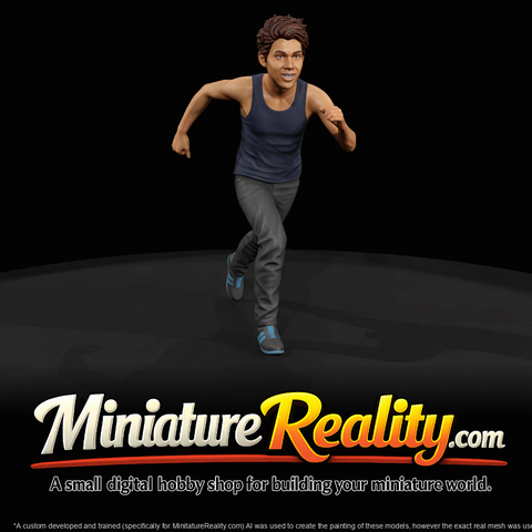 young male runner