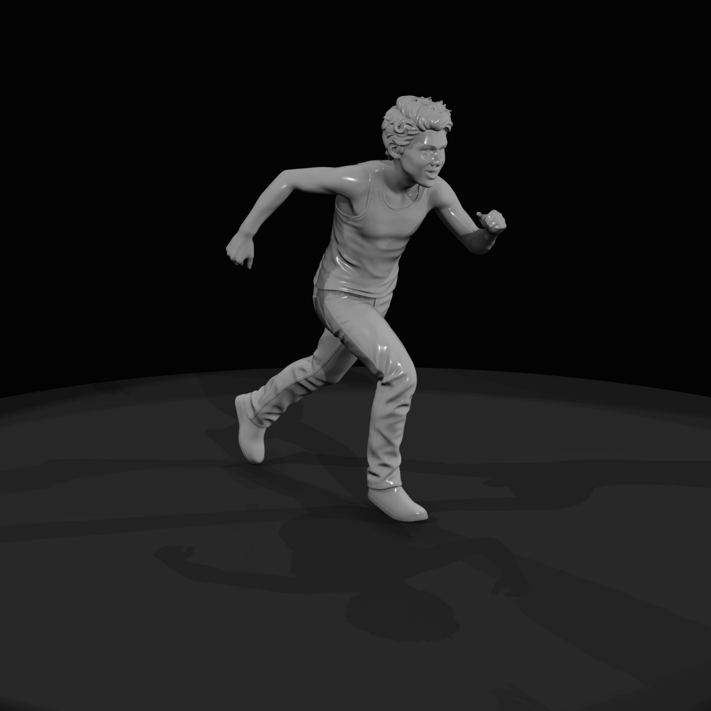 Young Male Runner (2000s-2020s)