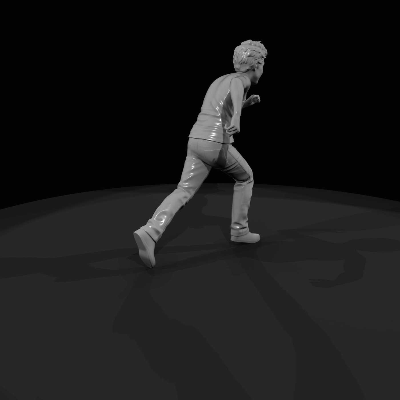 Young Male Runner (2000s-2020s)