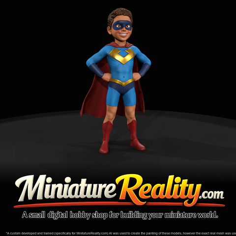 young male superhero