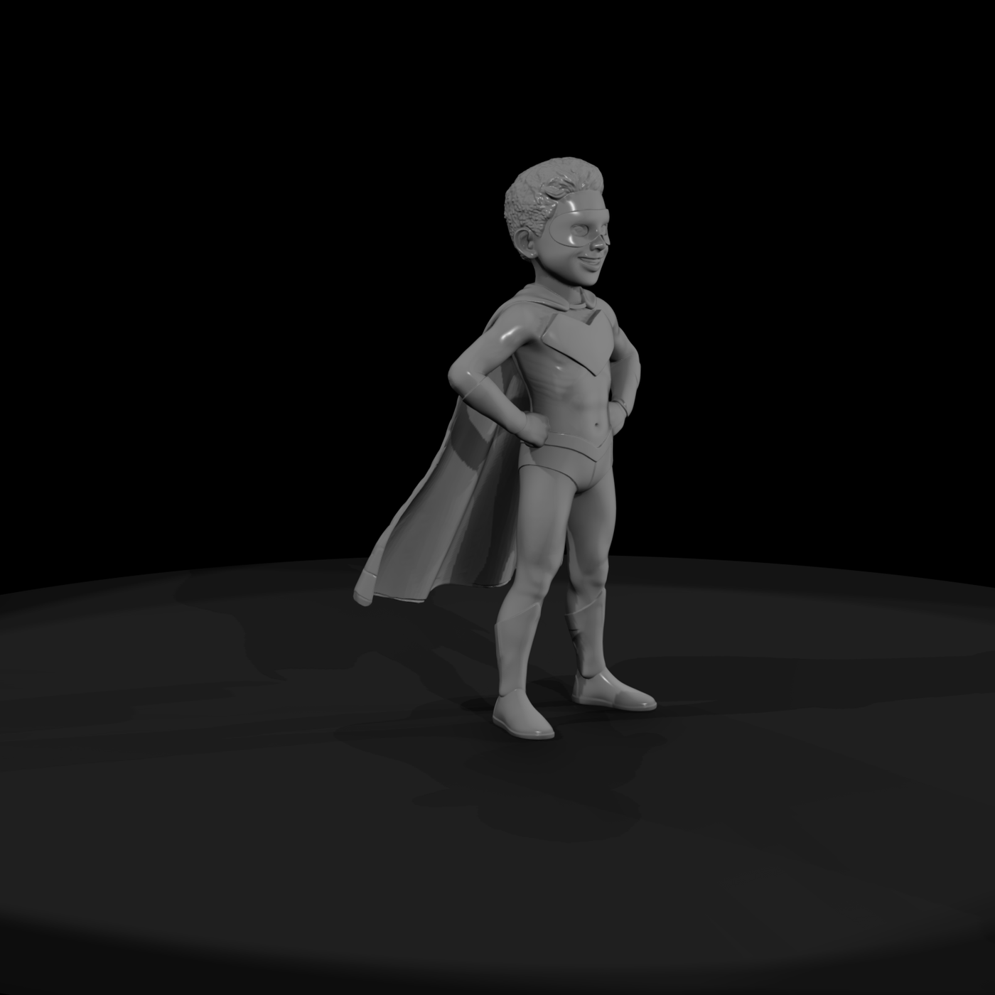 young male superhero
