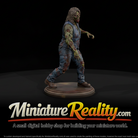 Warehouse Worker Fresh miniature, three-quarter view