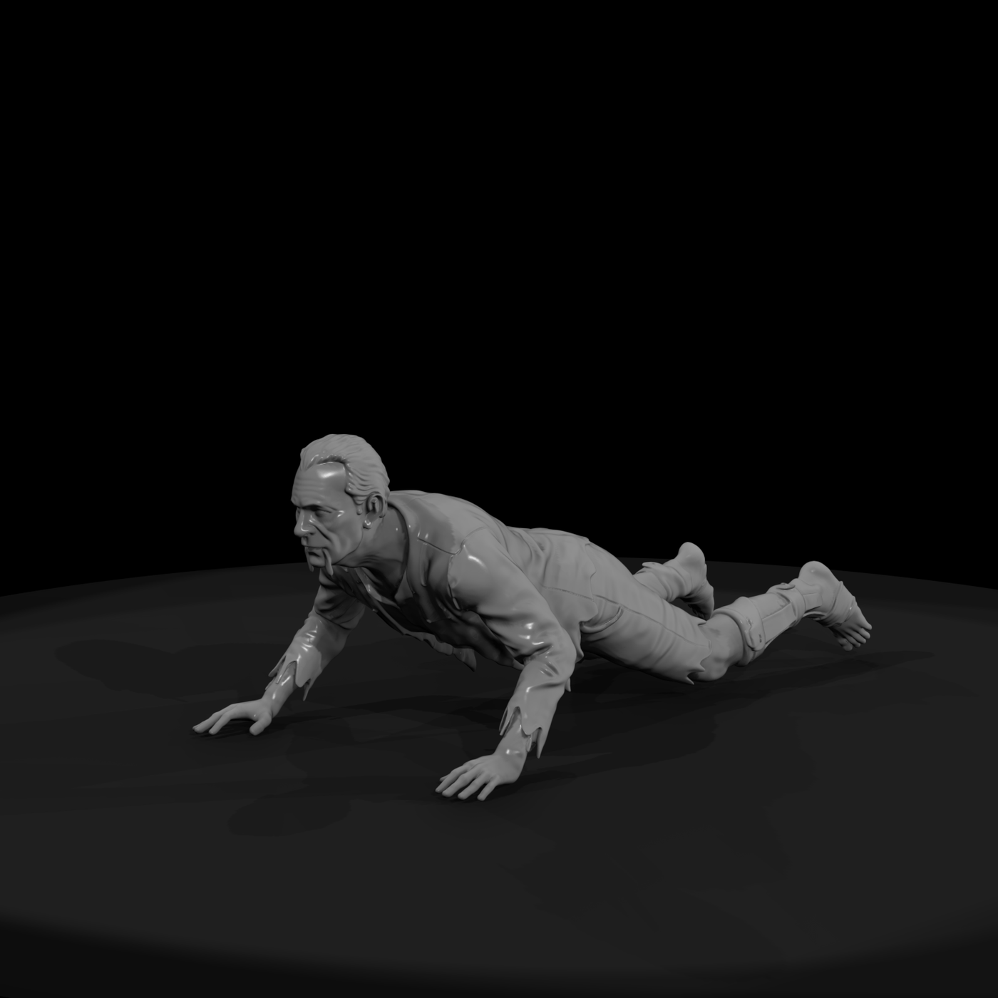 zombie with broken