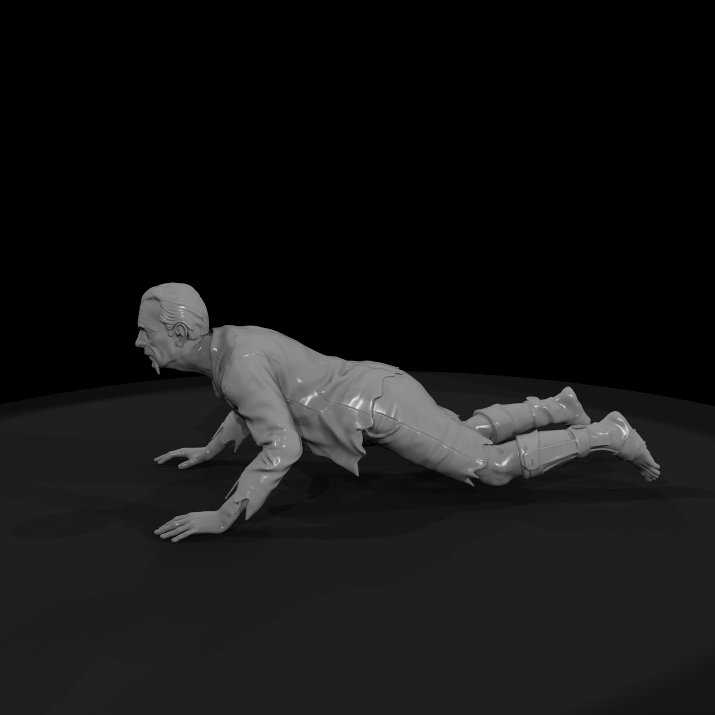 zombie with broken