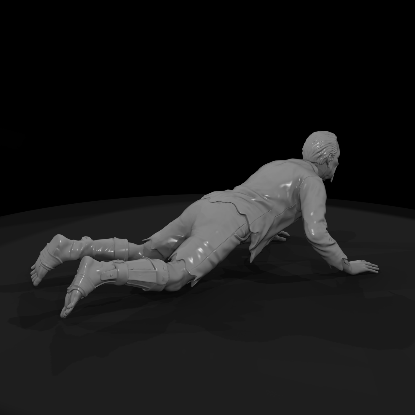 zombie with broken