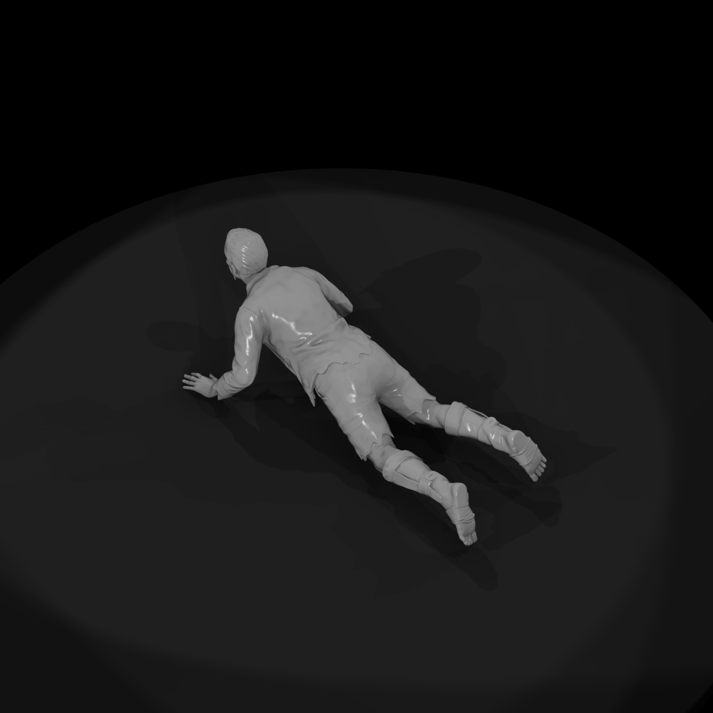 zombie with broken