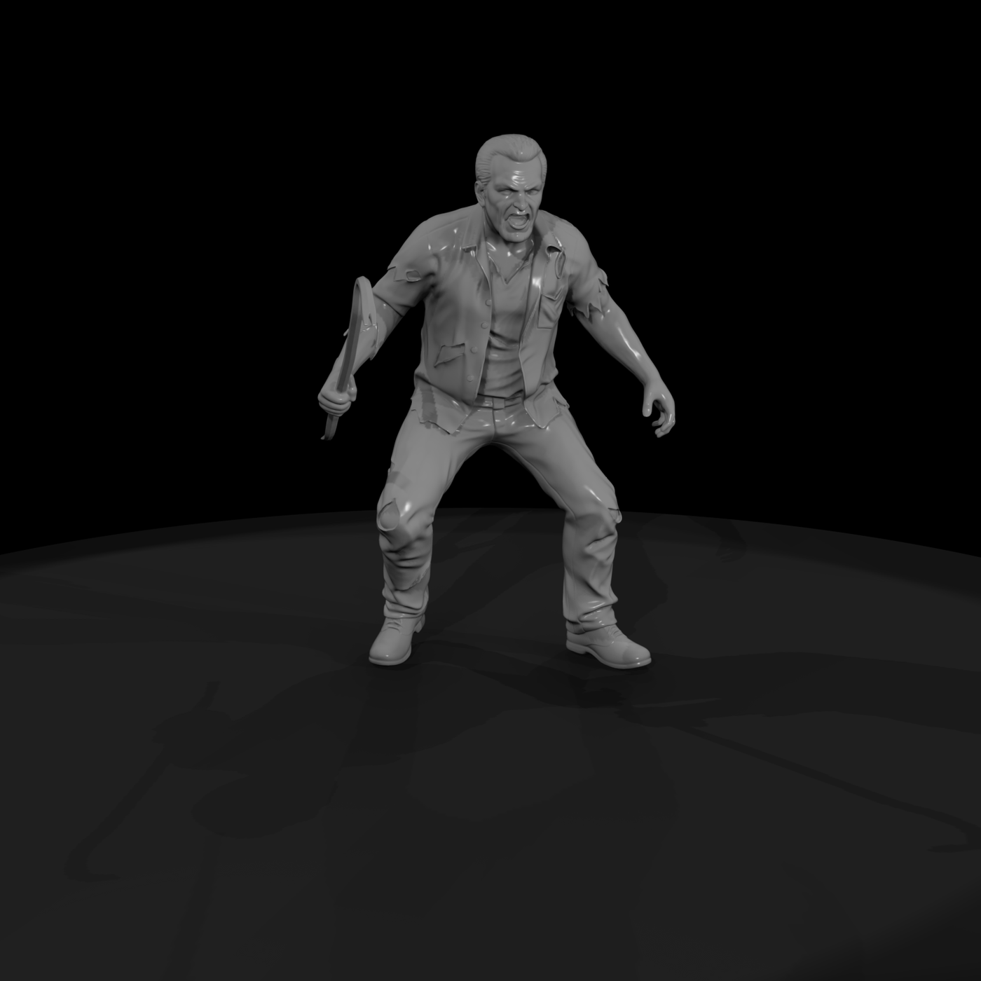 zombie with crowbar