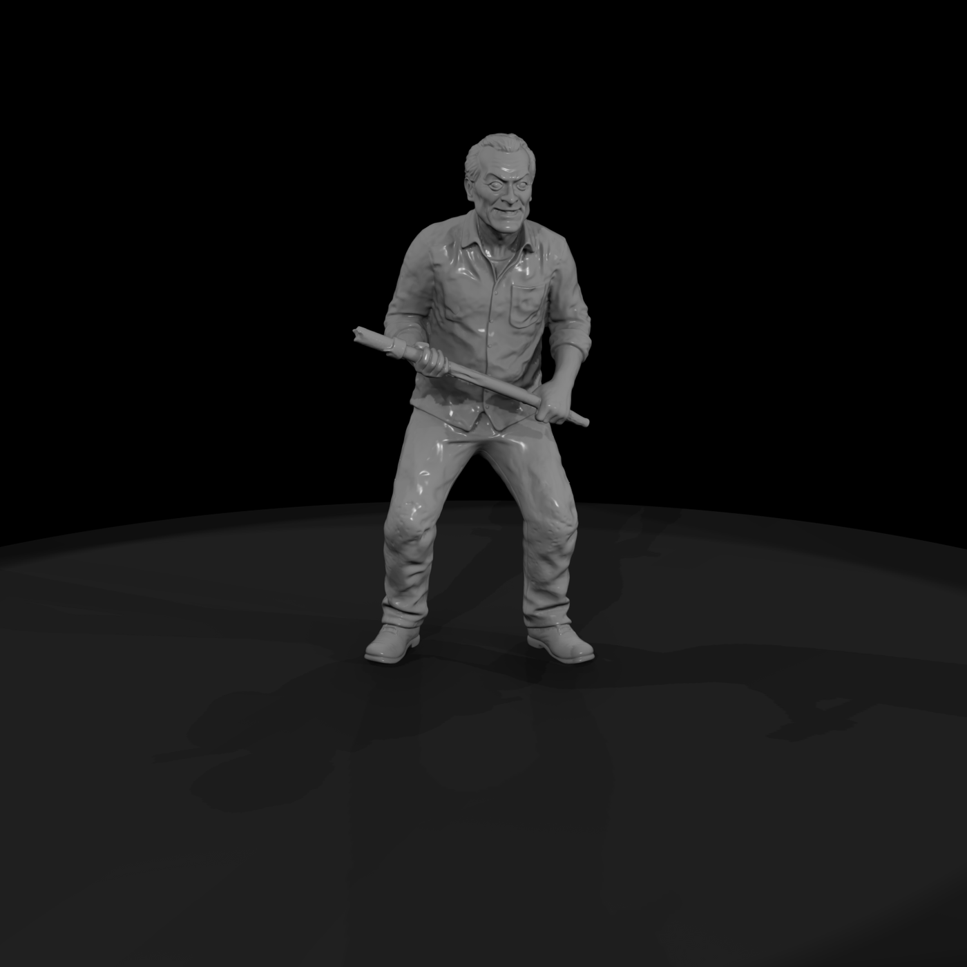 zombie with pipe